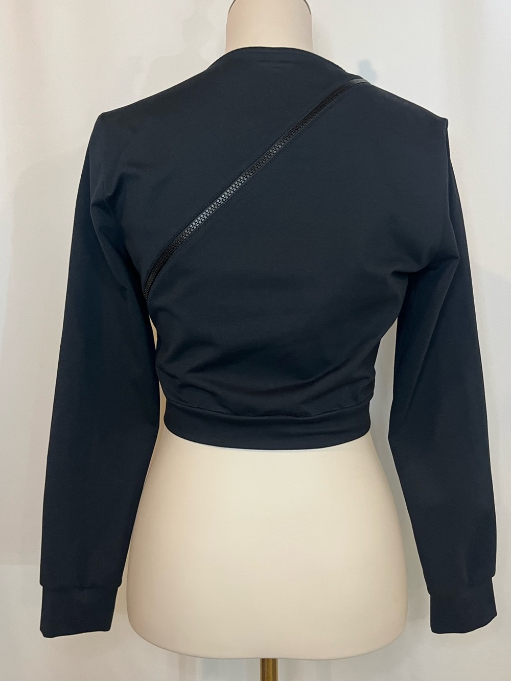 Cushnie et ochs cropped zipper long sleeve top - Picture 10 of 12